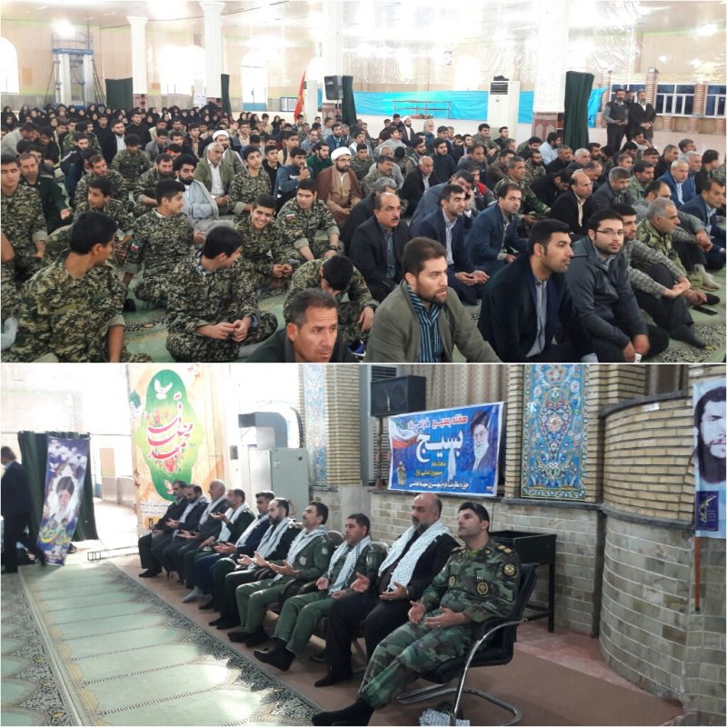 با حضور معاون سپاه ولیعصر خوزستان،گردهمایی بزرگ بسیجیان شهرستان مسجدسلیمان برگزار شد
