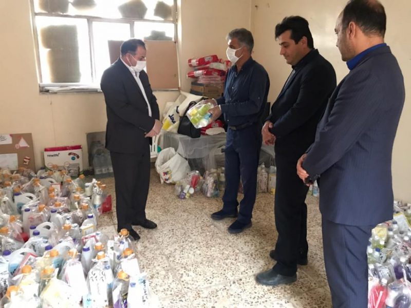 بازدید دکتر پاکدل فرماندار مسجدسلیمان از کارگاه تولید ماسک دفتر تسهیلگری منطقه نمره ۸ بازدید دکتر پاکدل فرماندار مسجدسلیمان از کارگاه تولید ماسک دفتر تسهیلگری منطقه نمره ۸