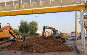 رفع مشکل فرونشست جاده نفتون توسط شهرداری شهرستان مسجدسلیمان