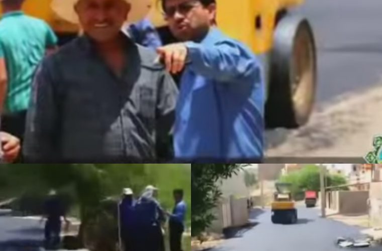 آغاز عملیات آسفالت مناطق فاز۲ و ۳ هشت بنگله توسط شهرداری مسجدسلیمان
