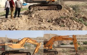 انجام عملیات لایروبی و پاکسازی منطقه نمره ۲ توسط شهرداری مسجدسلیمان