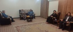 عیادت سرپرست فرمانداری مسجدسلیمان از حجت الاسلام سیداحمدی امام جمعه شهرستان