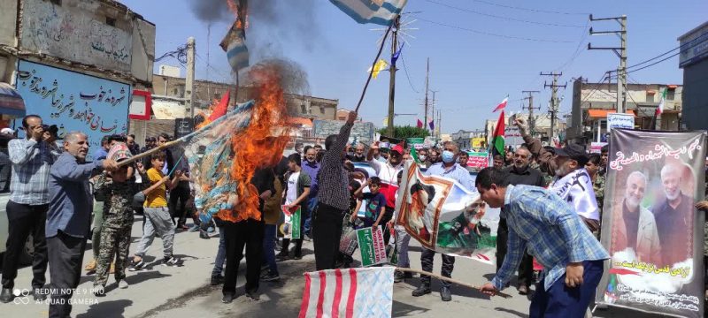 حضور پرشور مردم مسجدسلیمان در راهپیمایی روز جهانی قدس