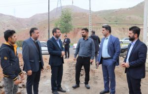 بازدید میدانی شهردار و فرماندار مسجدسلیمان از روند اجرایی برخی پروژه های شهری