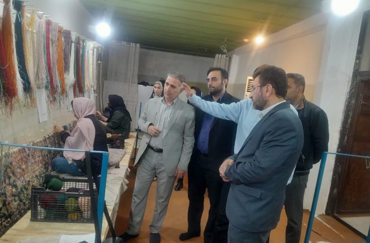 بازدید فرماندار مسجدسلیمان از چندین طرح تولیدی و خوداشتغالی/اختصاص ۱ میلیارد و ۵۰۰ میلیون تومان تسهیلات و اشتغالزایی مستقیم برای ۱۰۰ نفر/بافت و تولید فرش ابریشم صادراتی مسجدسلیمان برای اولین بار در خوزستان