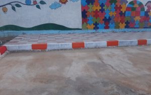 رنگ آمیزی جداول مناطق مختلف شهر مسجدسلیمان