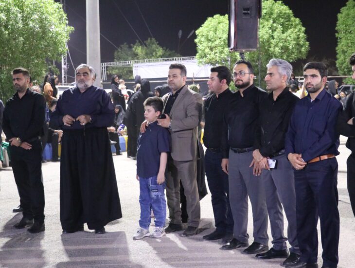 برگزاری مراسم عزاداری شام غریبان در تپه شهدای گمنام مسجدسلیمان