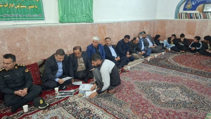 گفتگوی شهردار و اعضای شورای شهر مسجدسلیمان با ساکنان منطقه حسین قصاب