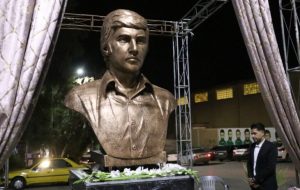 سردیس شهید انقلاب داریوش محمدی در مسجدسلیمان رونمایی شد