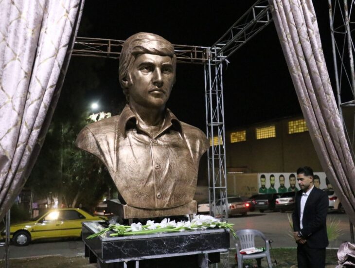 سردیس شهید انقلاب داریوش محمدی در مسجدسلیمان رونمایی شد