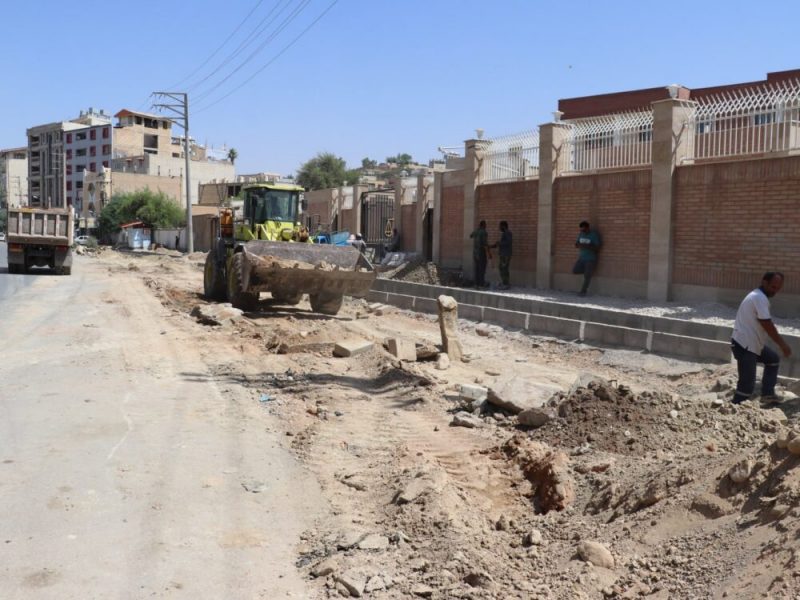 بلوار سه‌راه مال‌شنبه تا میدان علیمردان‌خان زیر تیغ عملیات عمرانی شهرداری