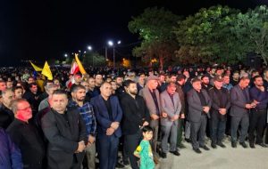 هم‌نوایی شهردار مسجدسلیمان با عزاداران در شام غریبان سیدالشهدا(ع)