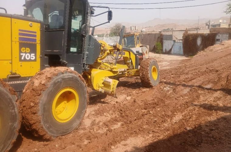 آغاز عملیات زیرسازی مسیر دسترسی سرتپه بازار چشمه‌علی