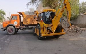 اجرای عملیات نخاله‌برداری در نقاط مختلف شهری توسط شهرداری مسجدسلیمان