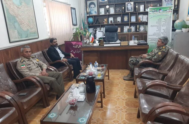 دیدار رئیس مرکز فنی و حرفه‌ای مسجدسلیمان با فرمانده تانک سازی شهرستان در راستای تعامل مشترک و استفاده از ظرفیت مهارت آموزان