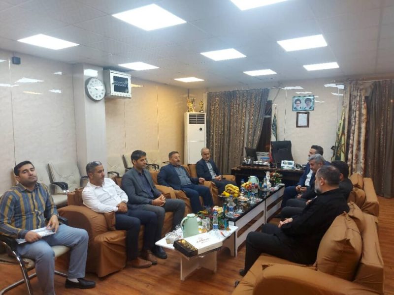 حضور شهردار و اعضای شورای شهر مسجدسلیمان در فرماندهی انتظامی و تبریک انتصاب سرهنگ عباسی