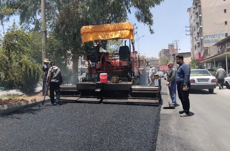 اقدام موثر شهرداری مسجدسلیمان در جهت تسهیل عبور و مرور در محور پنج بنگله به باشگاه مرکزی
