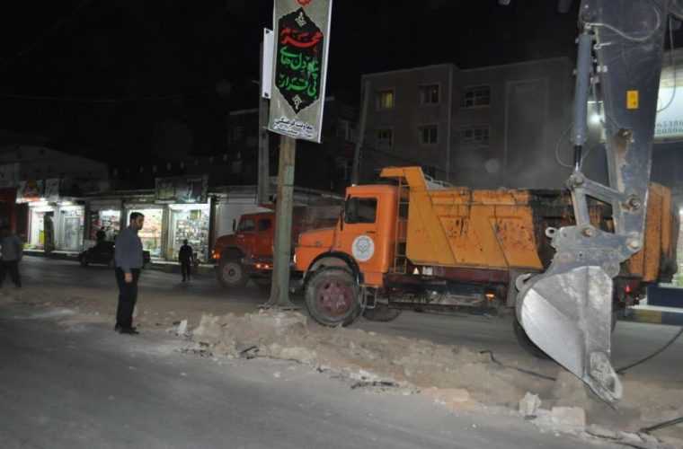 عملیات احداث دوربرگردان سهراه مخابرات آغاز شد عملیات احداث دوربرگردان سهراه مخابرات آغاز شد