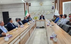 به مناسبت هفته دولت؛دیدار رئیس اداره صمت و هیات رئیسه اتاق اصناف با فرماندار مسجدسلیمان